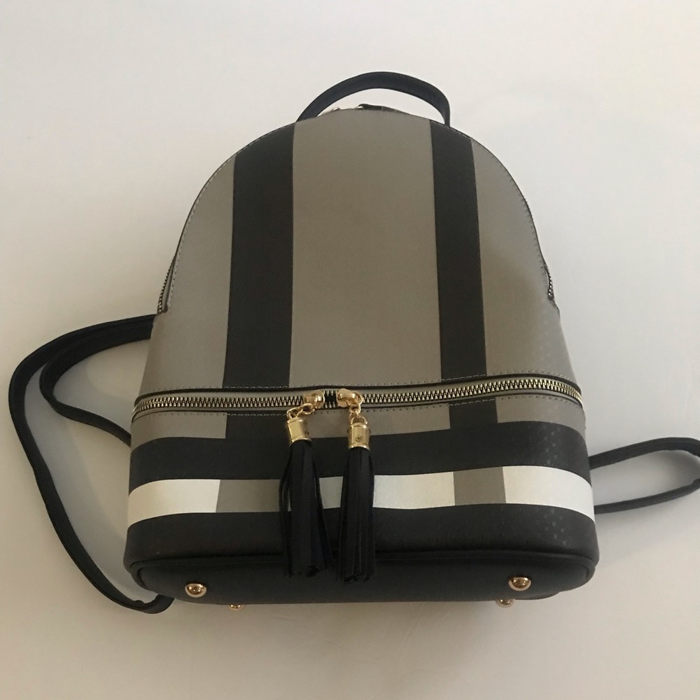 Stylish Black and Gray Backpack